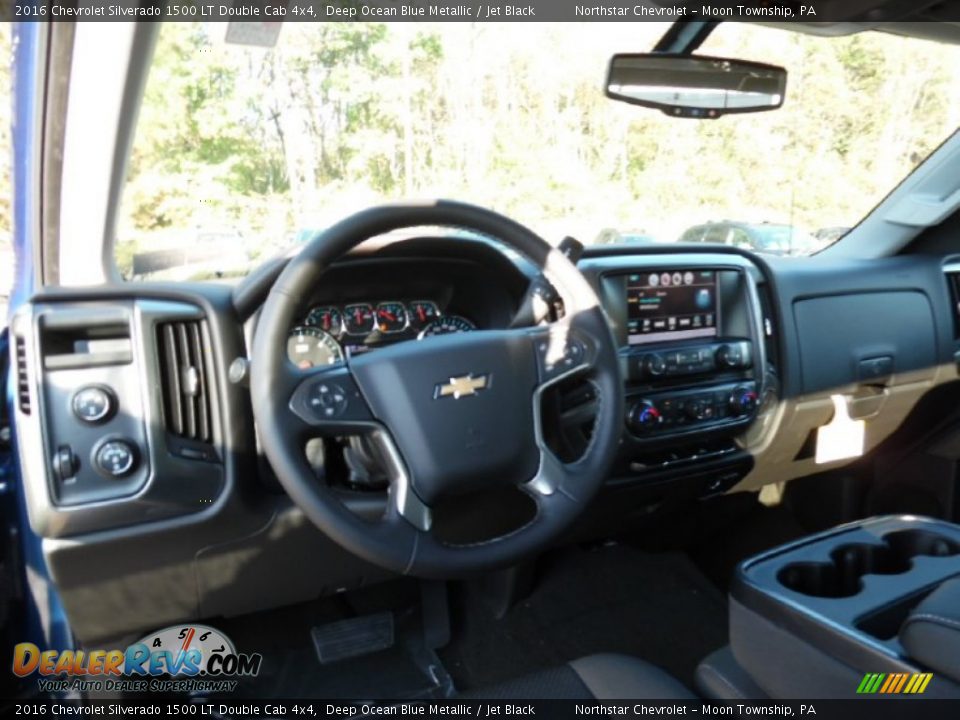 2016 Chevrolet Silverado 1500 LT Double Cab 4x4 Deep Ocean Blue Metallic / Jet Black Photo #13
