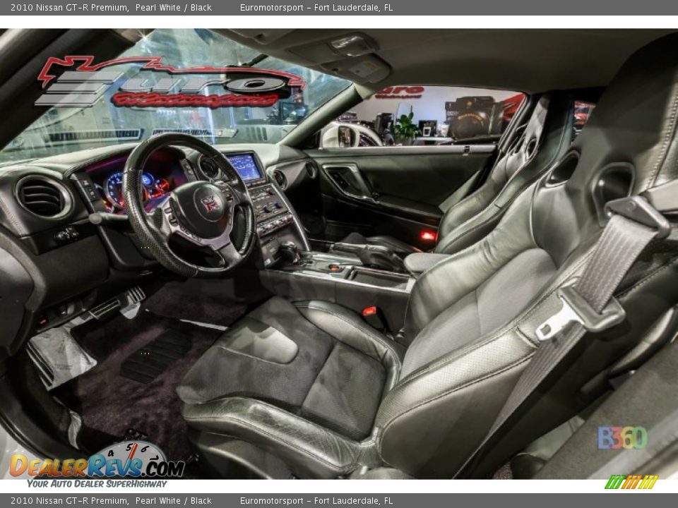 2010 Nissan GT-R Premium Pearl White / Black Photo #7