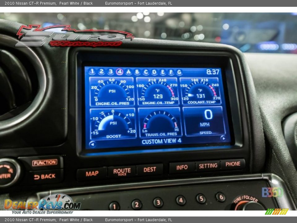 2010 Nissan GT-R Premium Pearl White / Black Photo #10