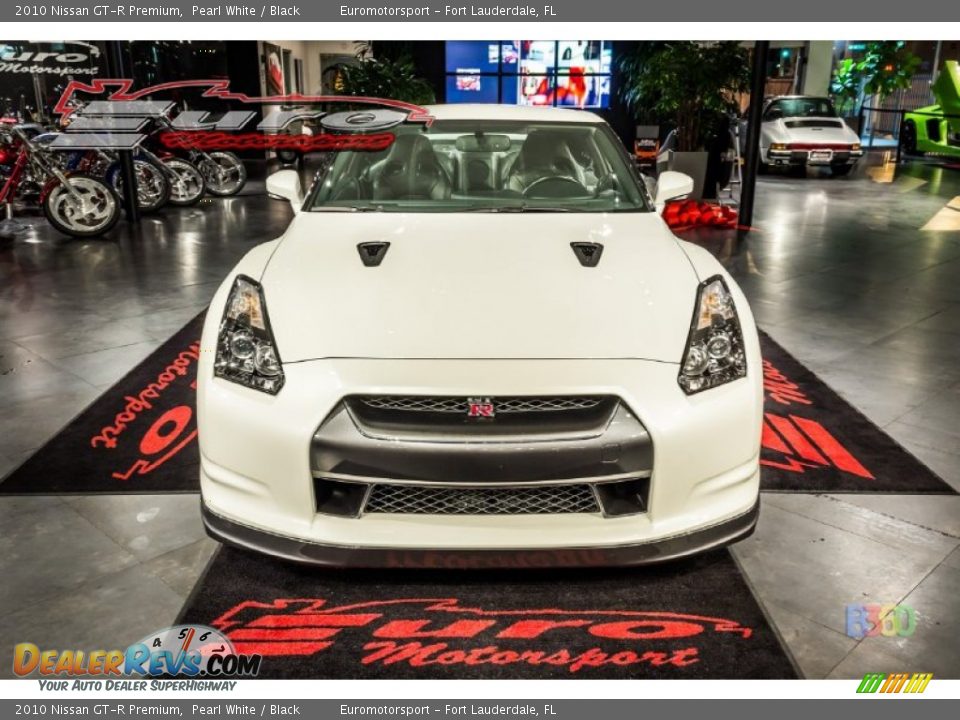2010 Nissan GT-R Premium Pearl White / Black Photo #12