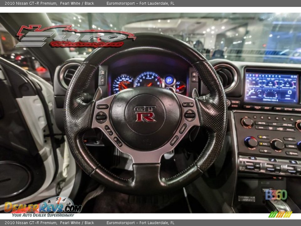 2010 Nissan GT-R Premium Pearl White / Black Photo #41