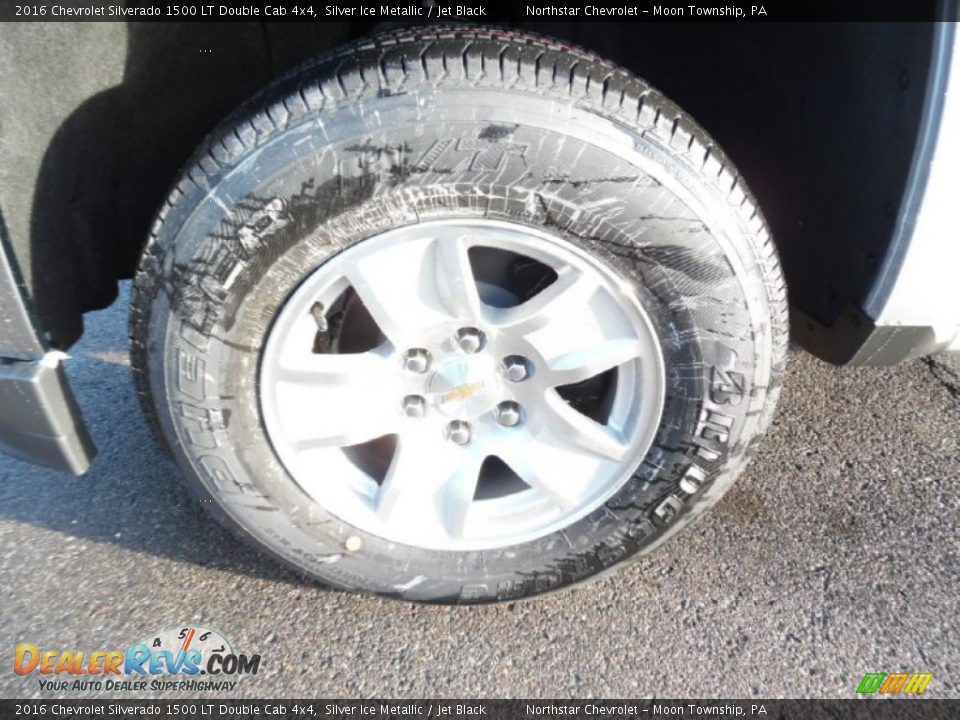 2016 Chevrolet Silverado 1500 LT Double Cab 4x4 Silver Ice Metallic / Jet Black Photo #10