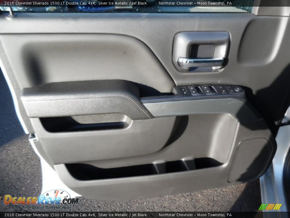 2016 Chevrolet Silverado 1500 LT Double Cab 4x4 Silver Ice Metallic / Jet Black Photo #14