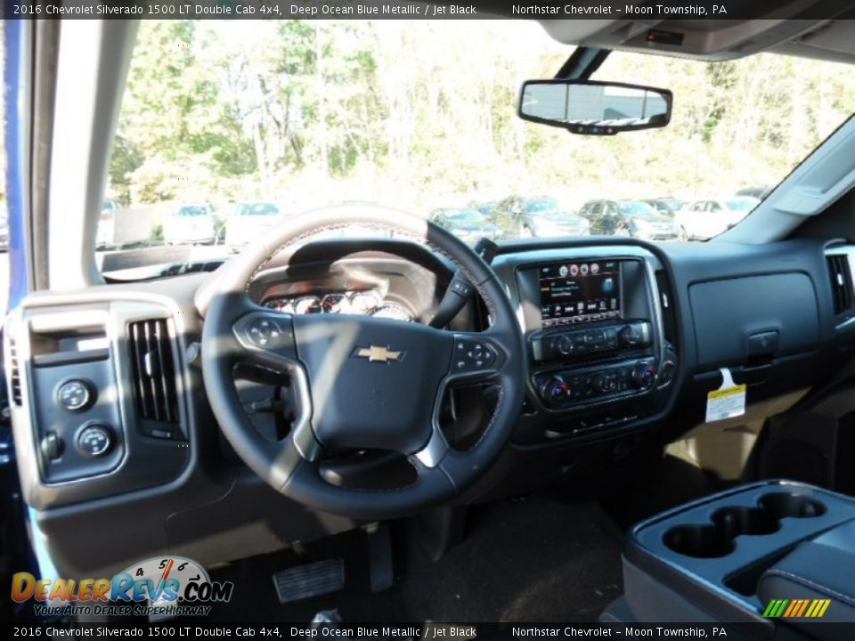 2016 Chevrolet Silverado 1500 LT Double Cab 4x4 Deep Ocean Blue Metallic / Jet Black Photo #13