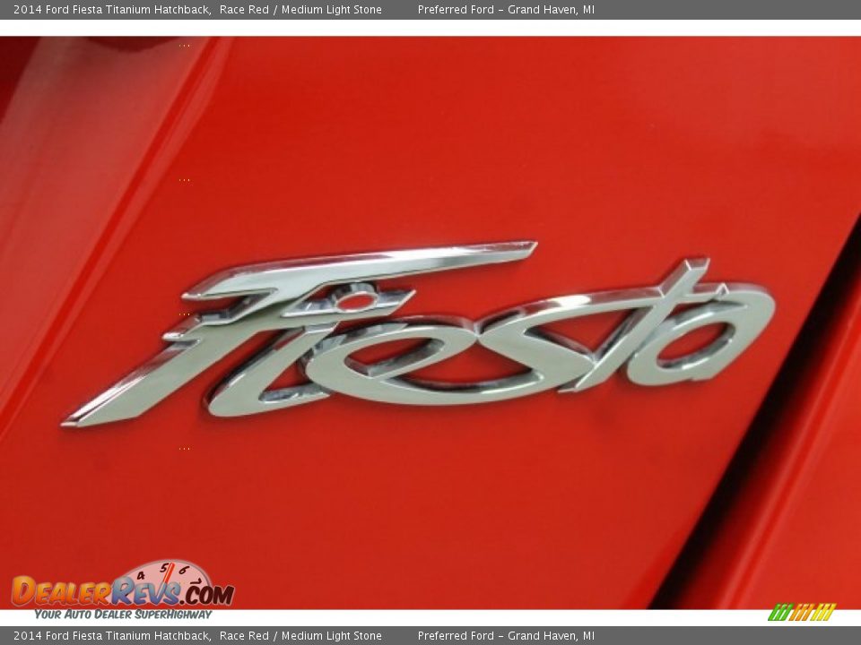 2014 Ford Fiesta Titanium Hatchback Race Red / Medium Light Stone Photo #8
