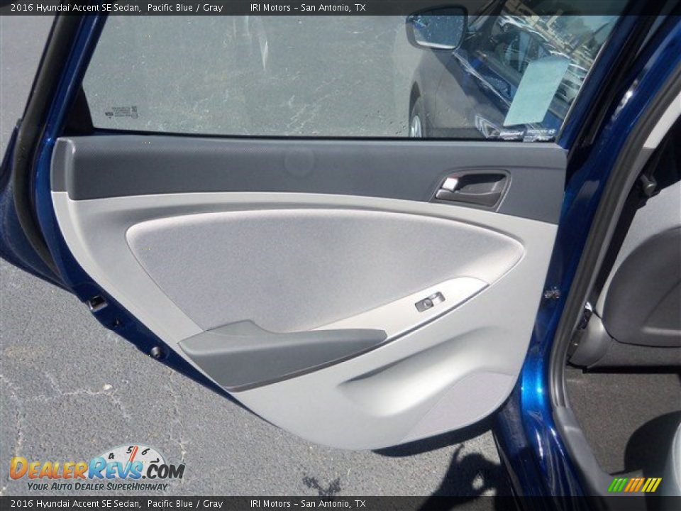 2016 Hyundai Accent SE Sedan Pacific Blue / Gray Photo #19