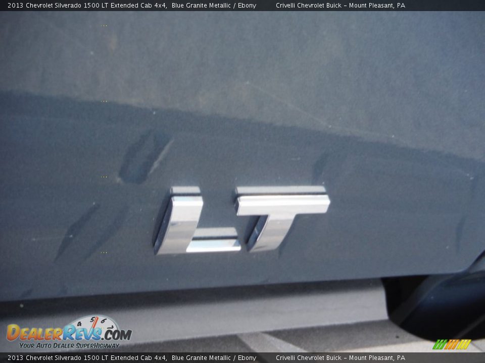 2013 Chevrolet Silverado 1500 LT Extended Cab 4x4 Blue Granite Metallic / Ebony Photo #9