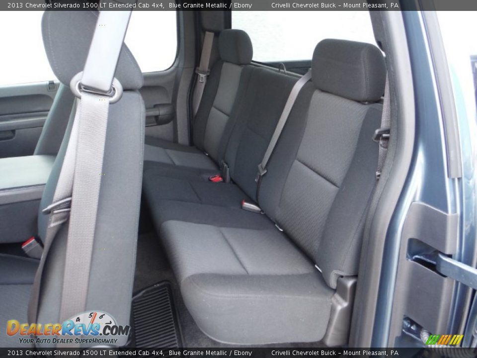 2013 Chevrolet Silverado 1500 LT Extended Cab 4x4 Blue Granite Metallic / Ebony Photo #26