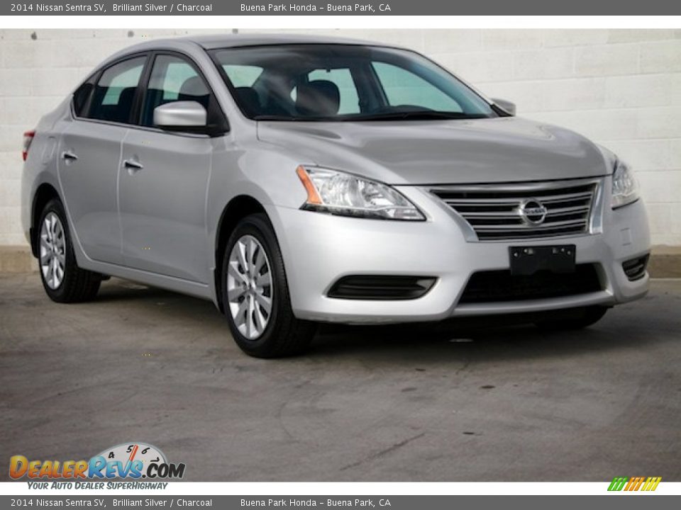 2014 Nissan Sentra SV Brilliant Silver / Charcoal Photo #1