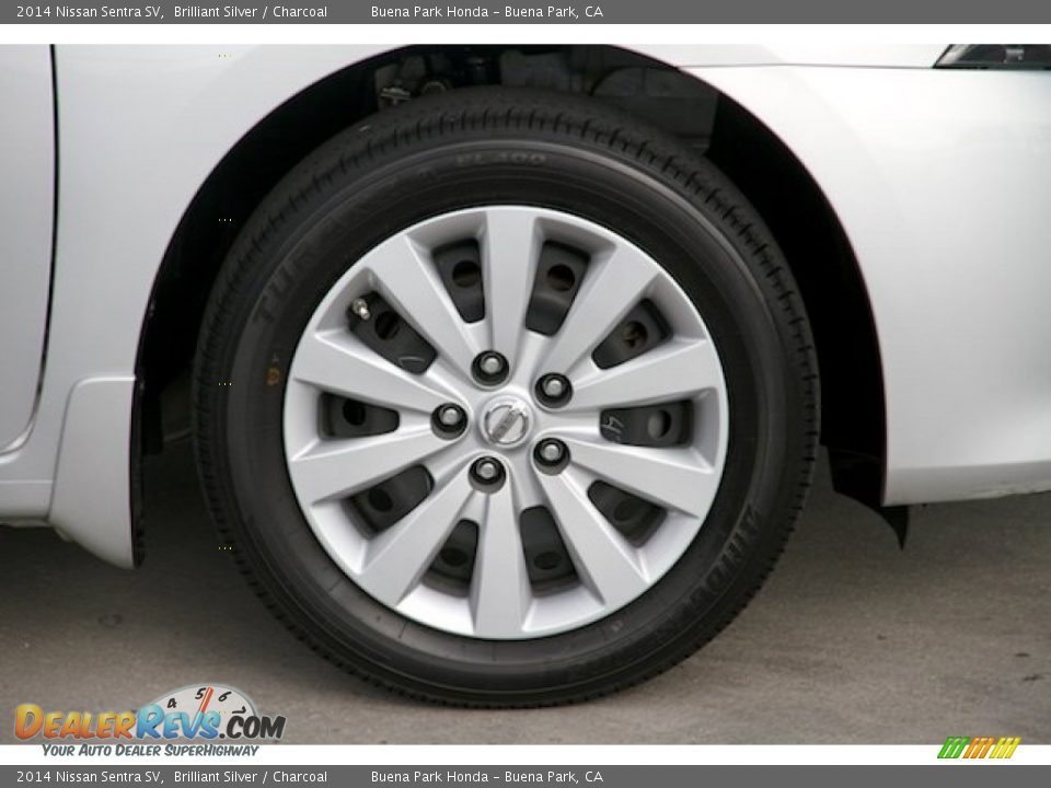 2014 Nissan Sentra SV Brilliant Silver / Charcoal Photo #24