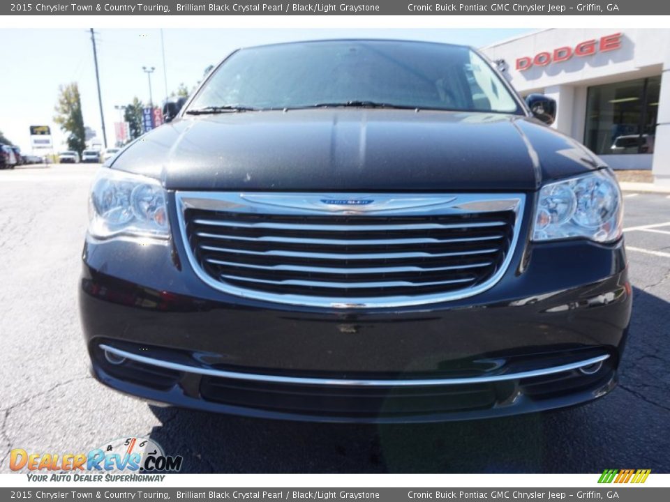 2015 Chrysler Town & Country Touring Brilliant Black Crystal Pearl / Black/Light Graystone Photo #2