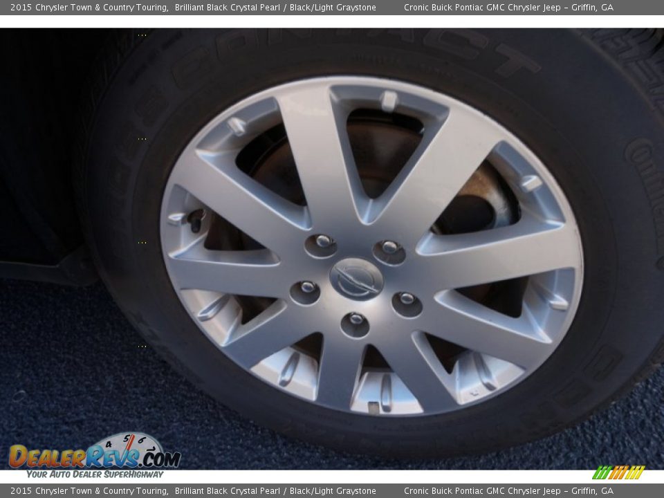2015 Chrysler Town & Country Touring Brilliant Black Crystal Pearl / Black/Light Graystone Photo #14