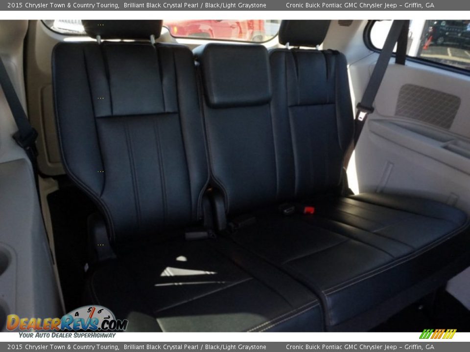 2015 Chrysler Town & Country Touring Brilliant Black Crystal Pearl / Black/Light Graystone Photo #18