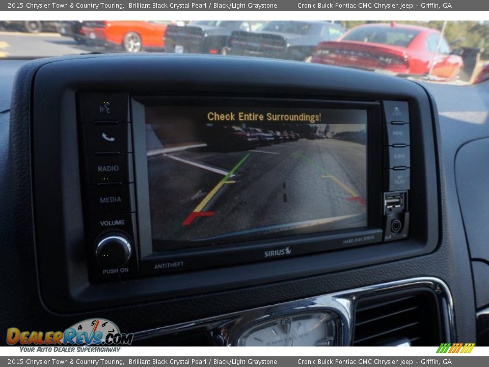 2015 Chrysler Town & Country Touring Brilliant Black Crystal Pearl / Black/Light Graystone Photo #24