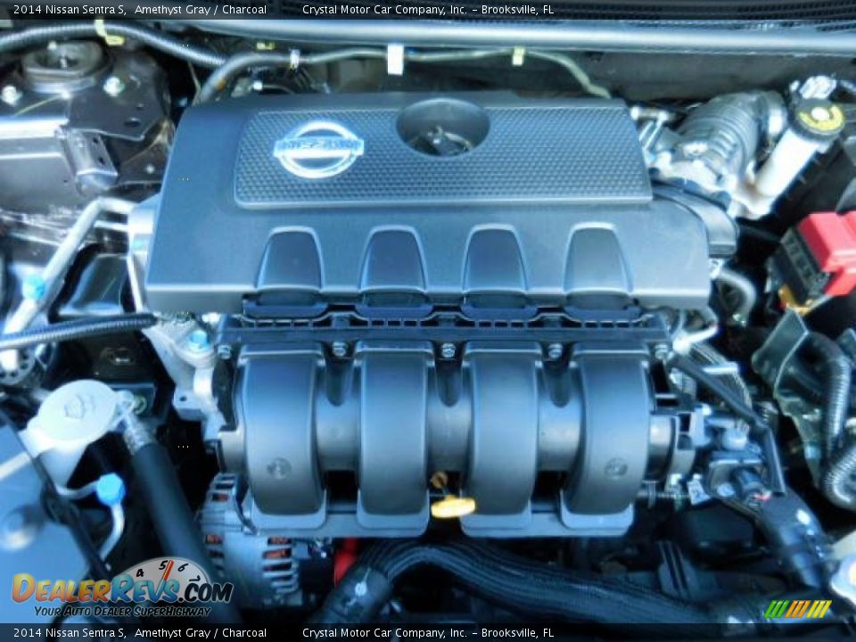 2014 Nissan Sentra S Amethyst Gray / Charcoal Photo #16