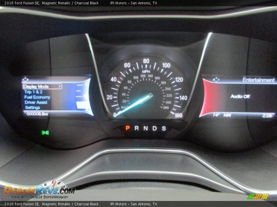 2016 Ford Fusion SE Magnetic Metallic / Charcoal Black Photo #20