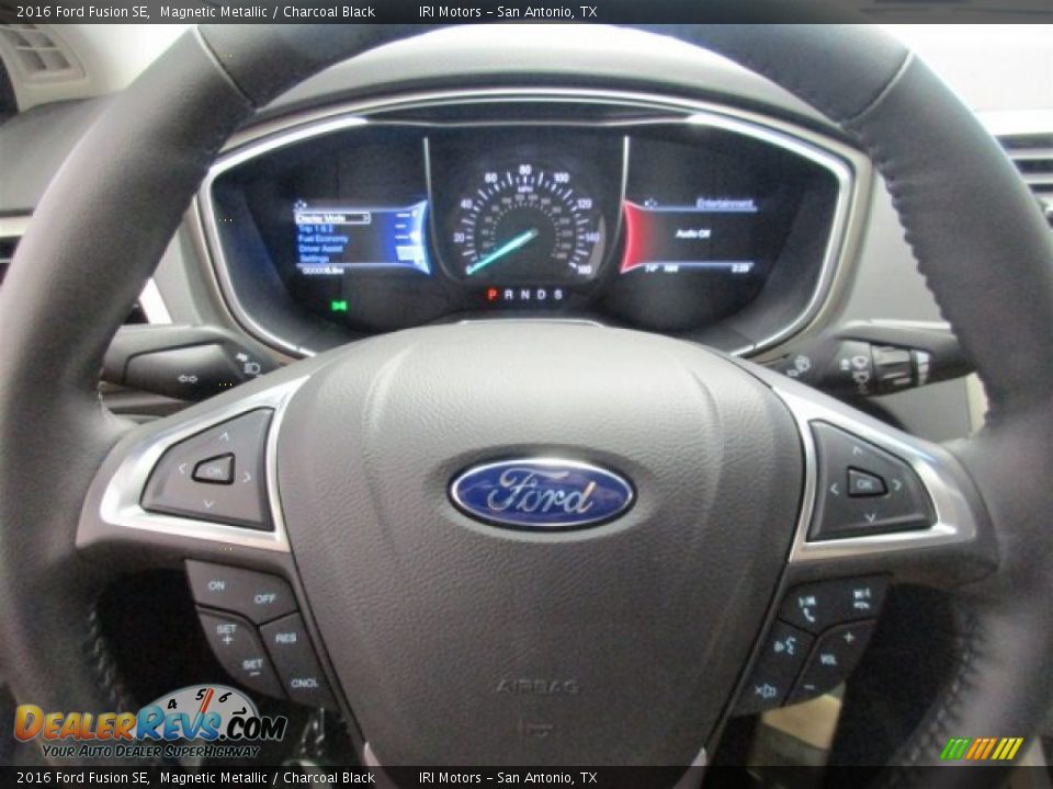 2016 Ford Fusion SE Magnetic Metallic / Charcoal Black Photo #21