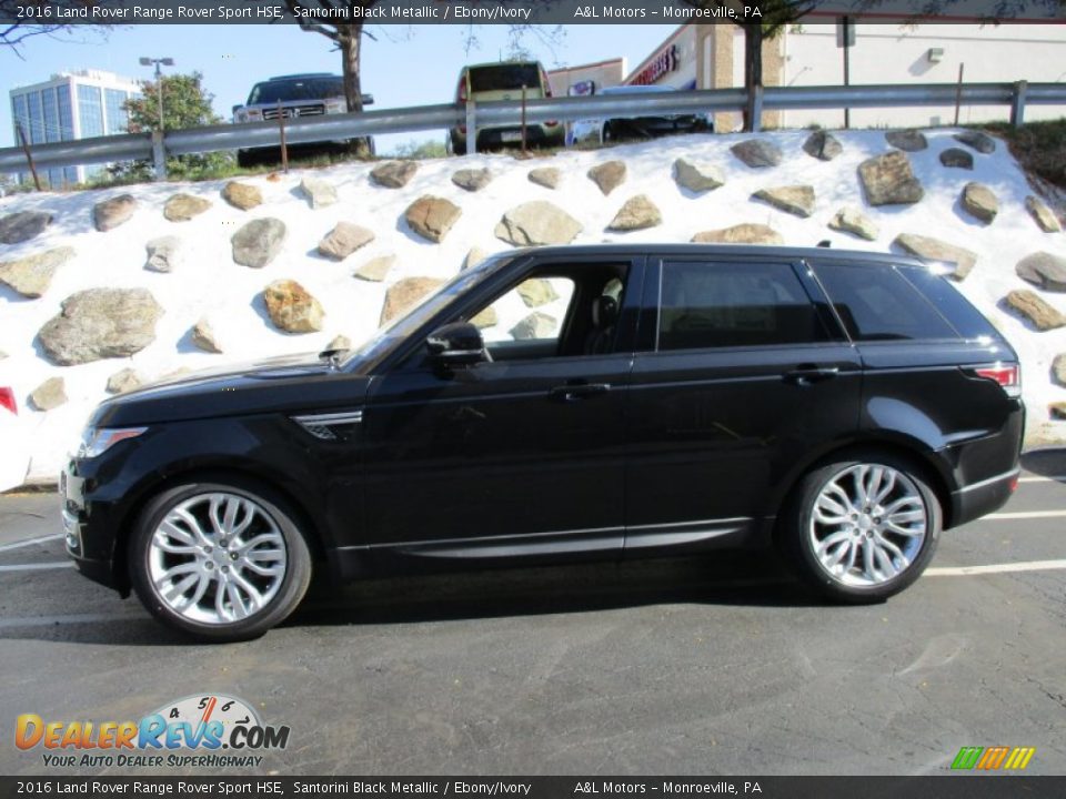Santorini Black Metallic 2016 Land Rover Range Rover Sport HSE Photo #2