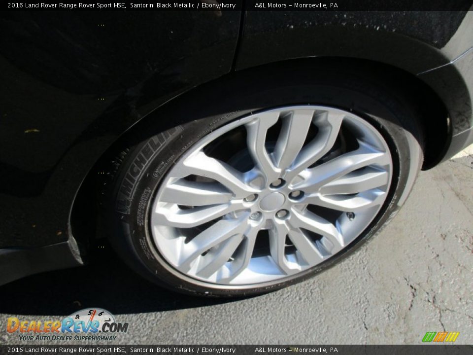 2016 Land Rover Range Rover Sport HSE Santorini Black Metallic / Ebony/Ivory Photo #3