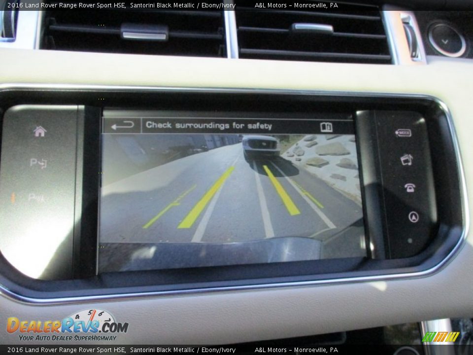 2016 Land Rover Range Rover Sport HSE Santorini Black Metallic / Ebony/Ivory Photo #17