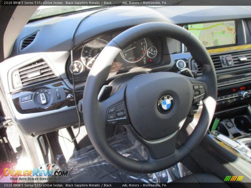 2016 BMW 5 Series 535i xDrive Sedan Black Sapphire Metallic / Black Photo #14