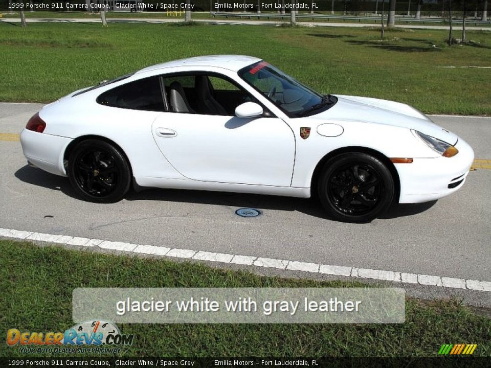 1999 Porsche 911 Carrera Coupe Glacier White / Space Grey Photo #2