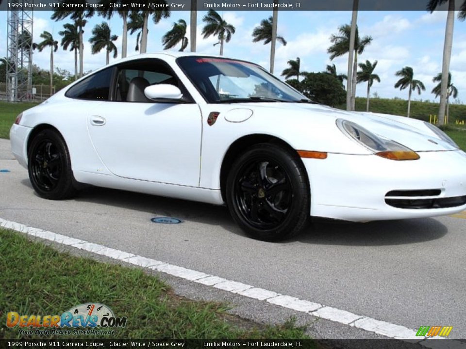 1999 Porsche 911 Carrera Coupe Glacier White / Space Grey Photo #3