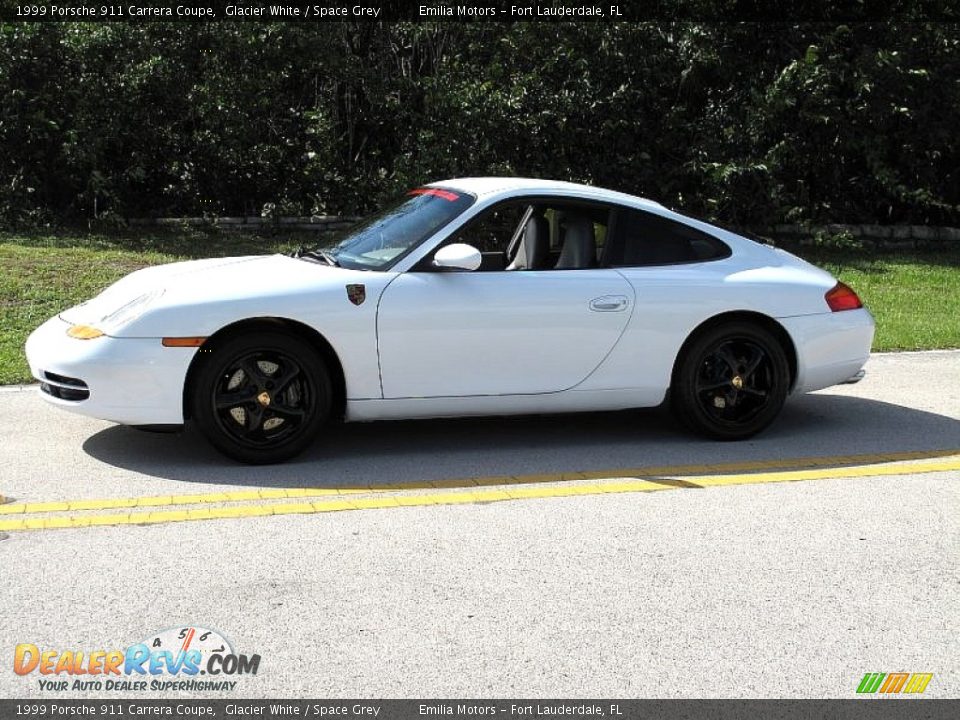 1999 Porsche 911 Carrera Coupe Glacier White / Space Grey Photo #4