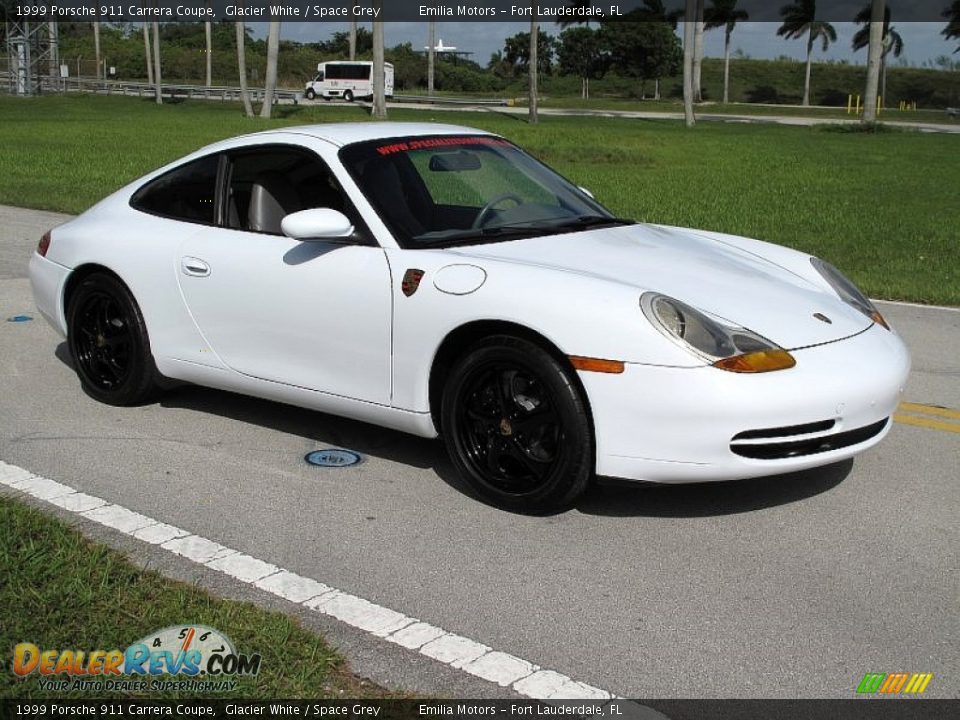 1999 Porsche 911 Carrera Coupe Glacier White / Space Grey Photo #5