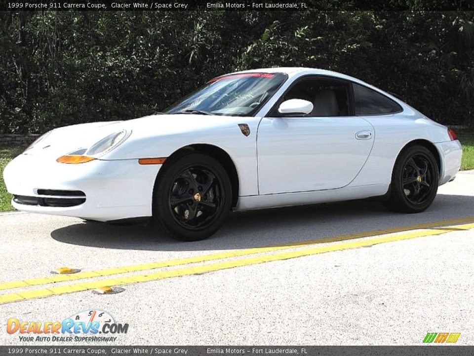 1999 Porsche 911 Carrera Coupe Glacier White / Space Grey Photo #6