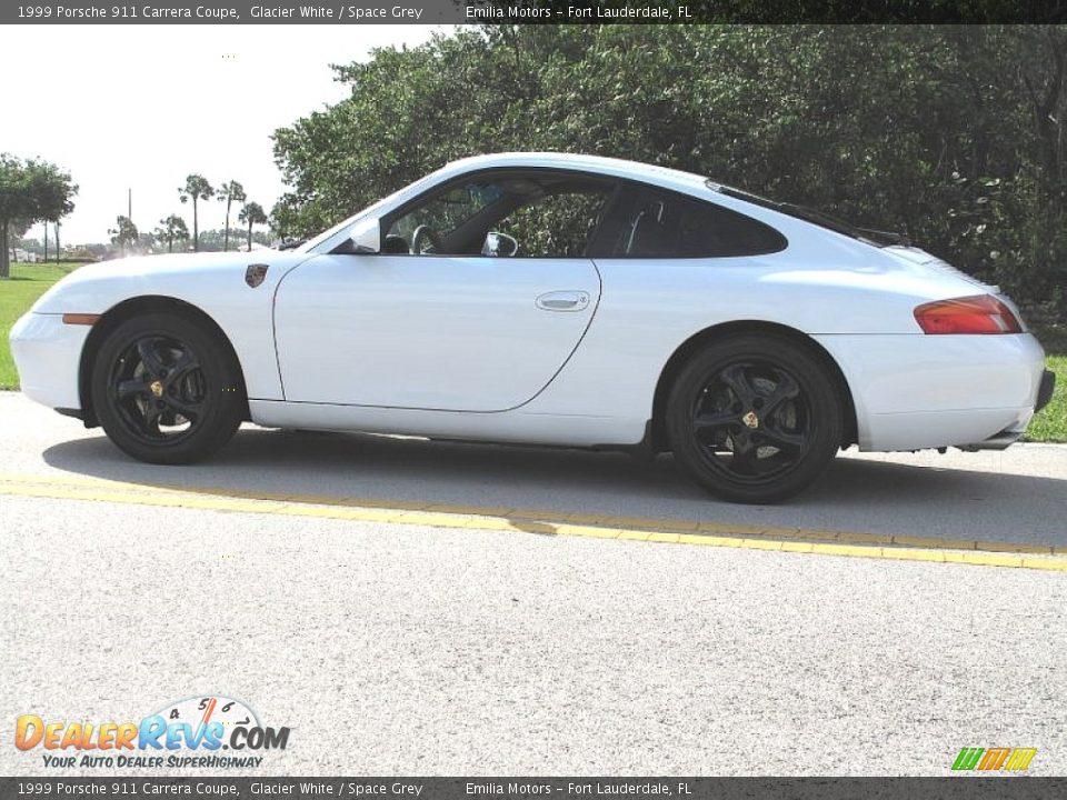 1999 Porsche 911 Carrera Coupe Glacier White / Space Grey Photo #7
