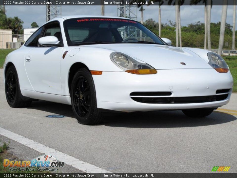 1999 Porsche 911 Carrera Coupe Glacier White / Space Grey Photo #8