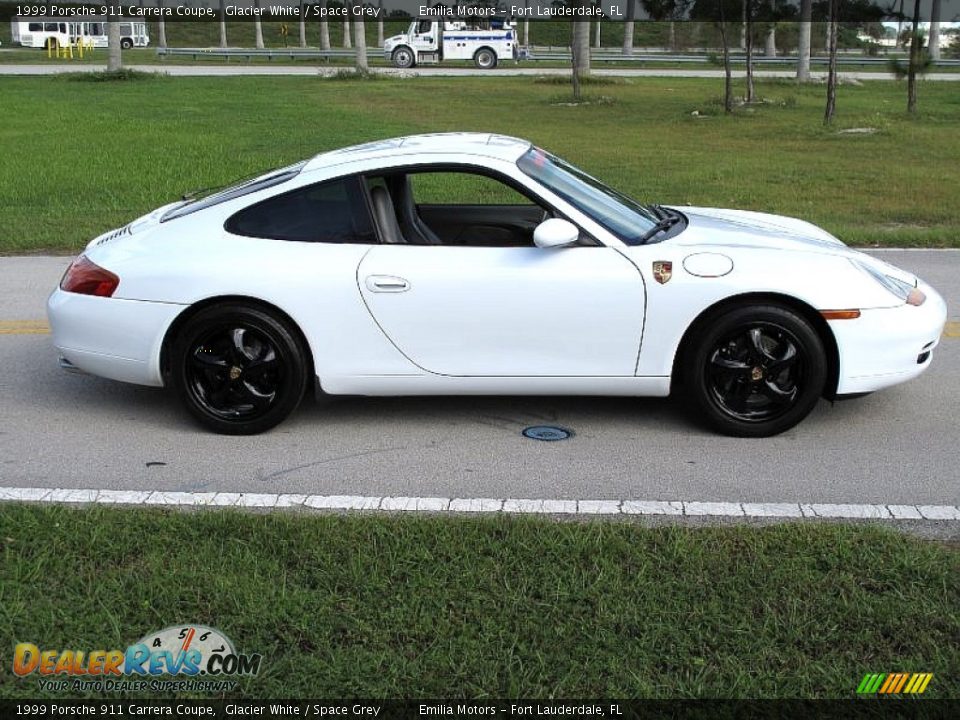 1999 Porsche 911 Carrera Coupe Glacier White / Space Grey Photo #9