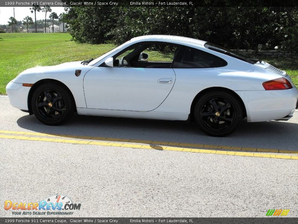 1999 Porsche 911 Carrera Coupe Glacier White / Space Grey Photo #11