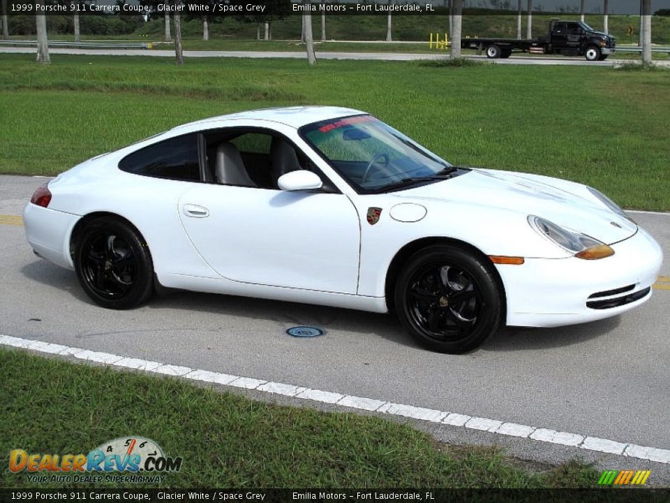 1999 Porsche 911 Carrera Coupe Glacier White / Space Grey Photo #13