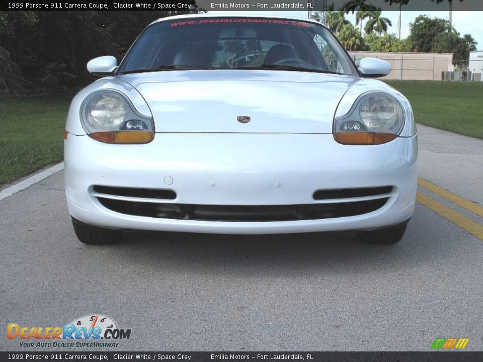 1999 Porsche 911 Carrera Coupe Glacier White / Space Grey Photo #14