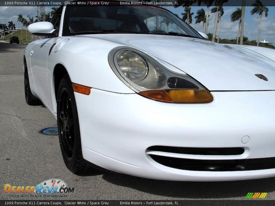 1999 Porsche 911 Carrera Coupe Glacier White / Space Grey Photo #16