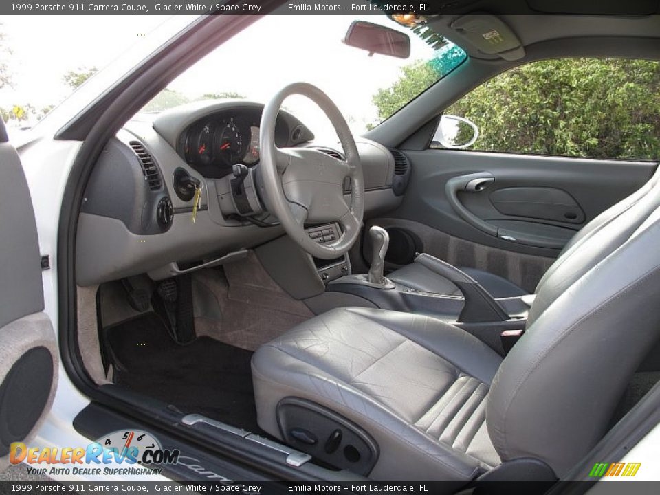 Space Grey Interior - 1999 Porsche 911 Carrera Coupe Photo #36