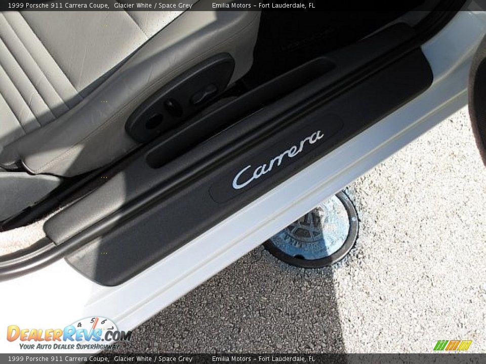 1999 Porsche 911 Carrera Coupe Glacier White / Space Grey Photo #53