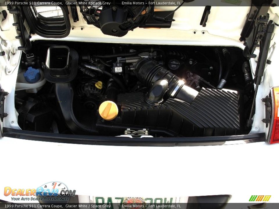 1999 Porsche 911 Carrera Coupe Glacier White / Space Grey Photo #67