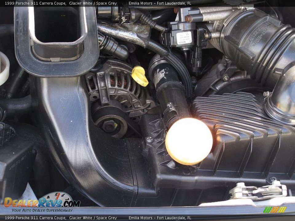 1999 Porsche 911 Carrera Coupe Glacier White / Space Grey Photo #68