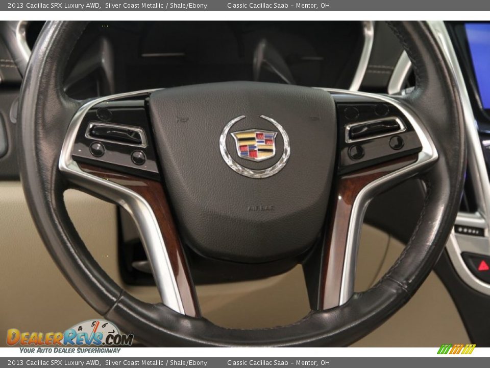 2013 Cadillac SRX Luxury AWD Steering Wheel Photo #6