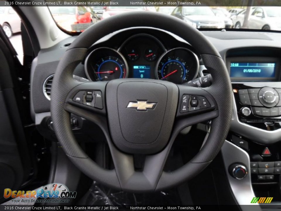2016 Chevrolet Cruze Limited LT Black Granite Metallic / Jet Black Photo #16