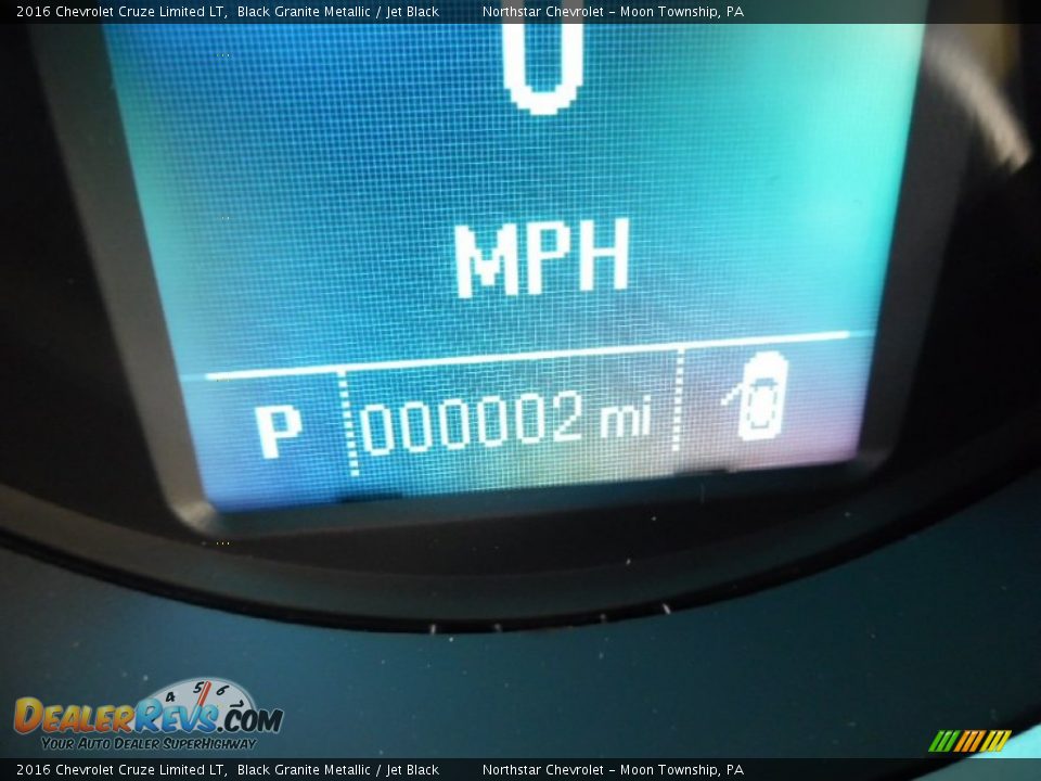 2016 Chevrolet Cruze Limited LT Black Granite Metallic / Jet Black Photo #20