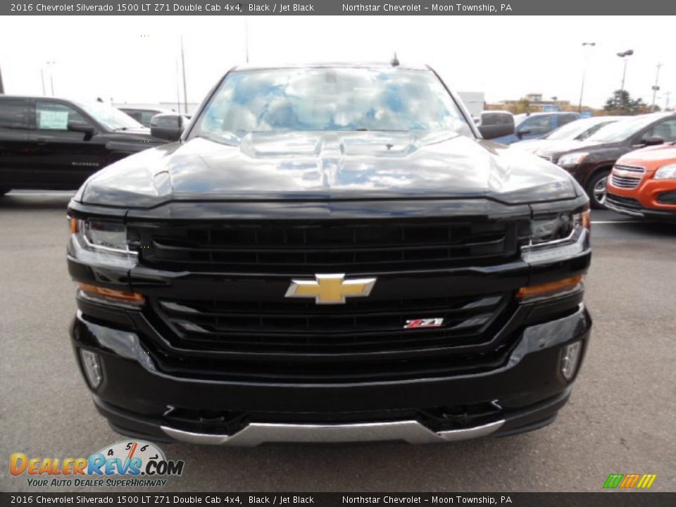 2016 Chevrolet Silverado 1500 LT Z71 Double Cab 4x4 Black / Jet Black Photo #2