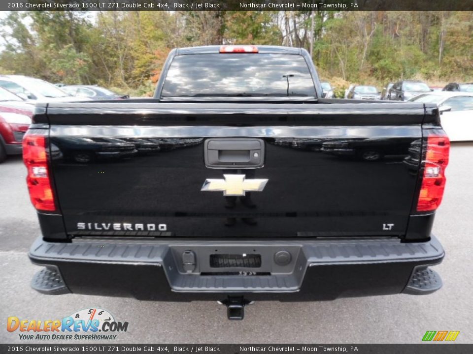 2016 Chevrolet Silverado 1500 LT Z71 Double Cab 4x4 Black / Jet Black Photo #6
