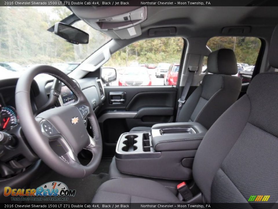 2016 Chevrolet Silverado 1500 LT Z71 Double Cab 4x4 Black / Jet Black Photo #11