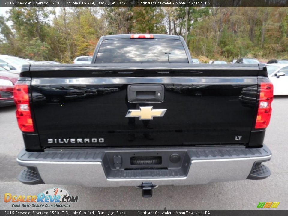 2016 Chevrolet Silverado 1500 LT Double Cab 4x4 Black / Jet Black Photo #6