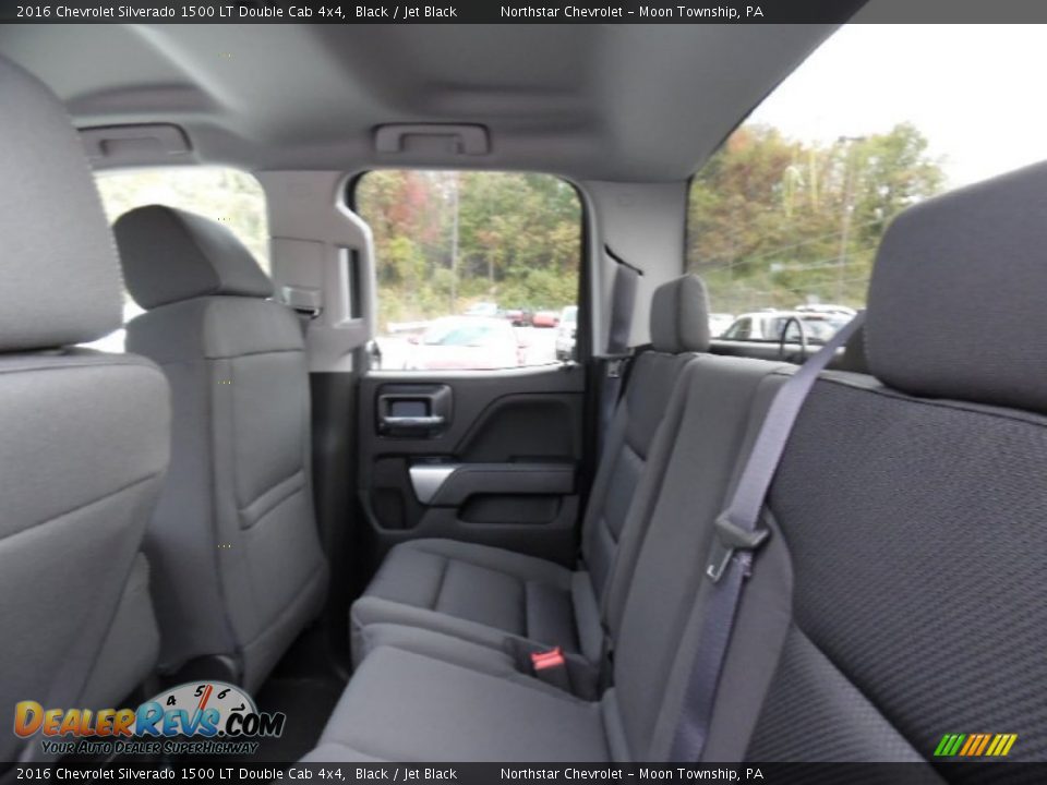 2016 Chevrolet Silverado 1500 LT Double Cab 4x4 Black / Jet Black Photo #12