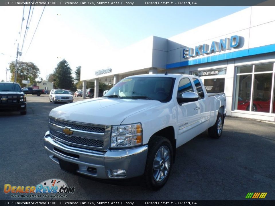 2012 Chevrolet Silverado 1500 LT Extended Cab 4x4 Summit White / Ebony Photo #1